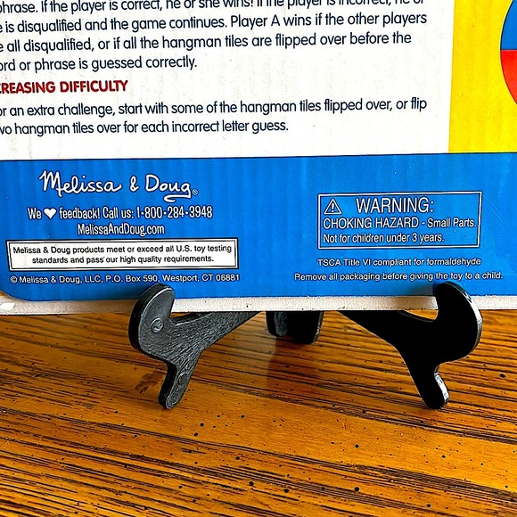 NWTMelissa&Doug FlipToWinWooden GameHangmanStill In WrapperAges6+Fun&Educational - Picture 6 of 10